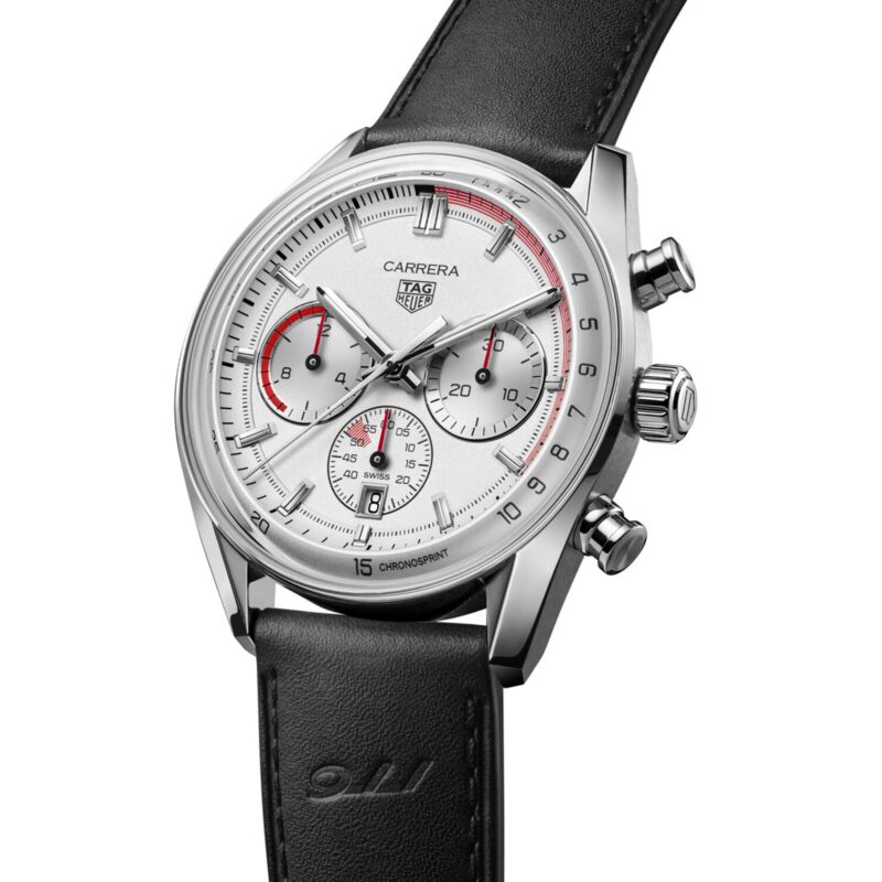 TAG HEUER CARRERA CHRONOSPRINT X PORSCHE SPECIAL EDITION 42MM MENS WATCH SILVER CBS2011.FC6529 - Image 2