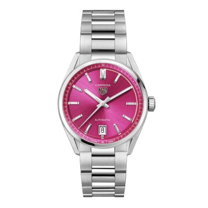 TAG HEUER CARRERA DATE 36MM LADIES WATCH PINK WBN2313.BA0001