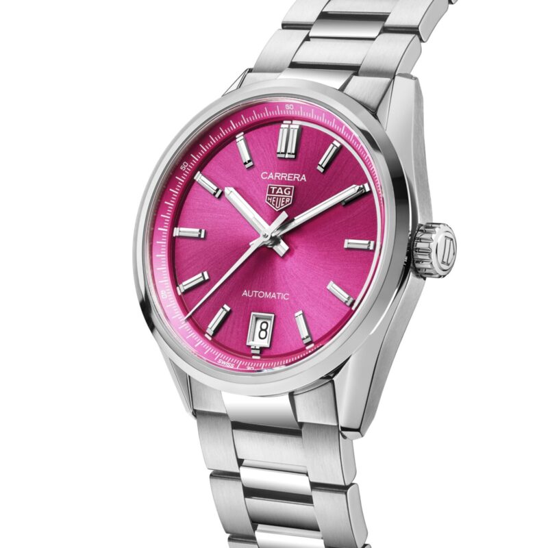TAG HEUER CARRERA DATE 36MM LADIES WATCH PINK WBN2313.BA0001 - Image 2