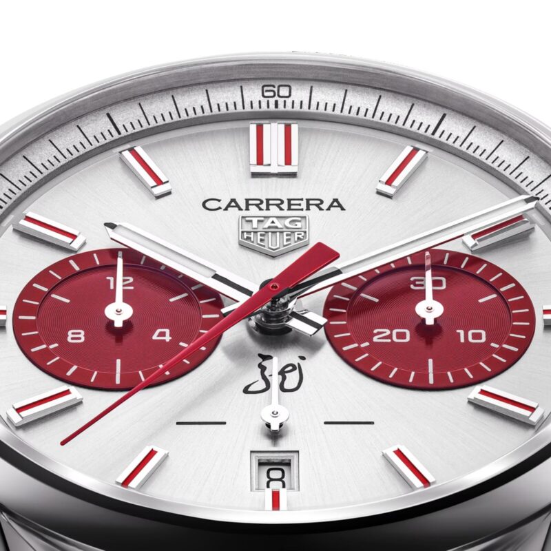TAG HEUER CARRERA CHRONOGRAPH AUTOMATIC 42MM MENS WATCH SILVER CBN201H.FC6553 - Image 2