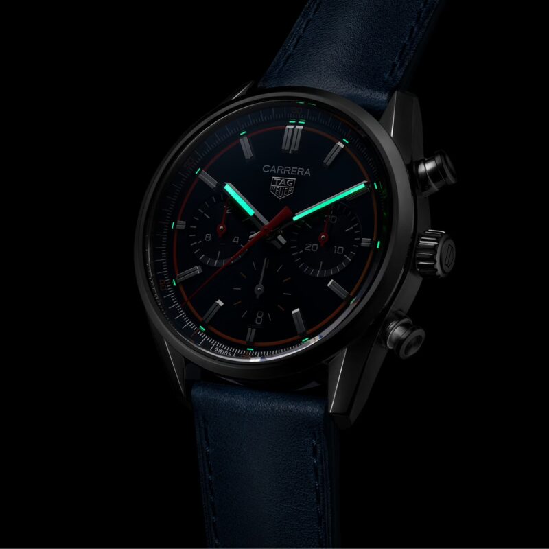 TAG HEUER CARRERA CHRONOGRAPH 42MM MENS WATCH BLUE CBN201D.FC6543 - Image 4