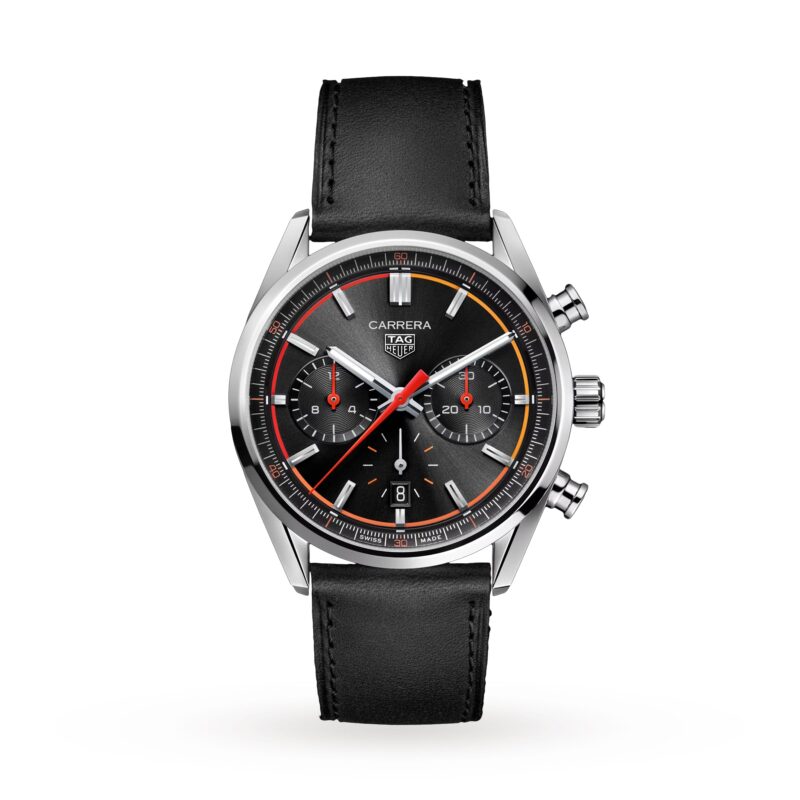 TAG HEUER CARRERA CHRONOGRAPH 42MM MENS WATCH BLACK CBN201C.FC6542