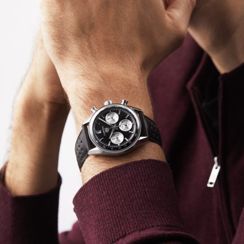 TAG HEUER CARRERA CHRONOGRAPH 39MM MENS WATCH BLACK CBS2210.FC6534 - Image 8