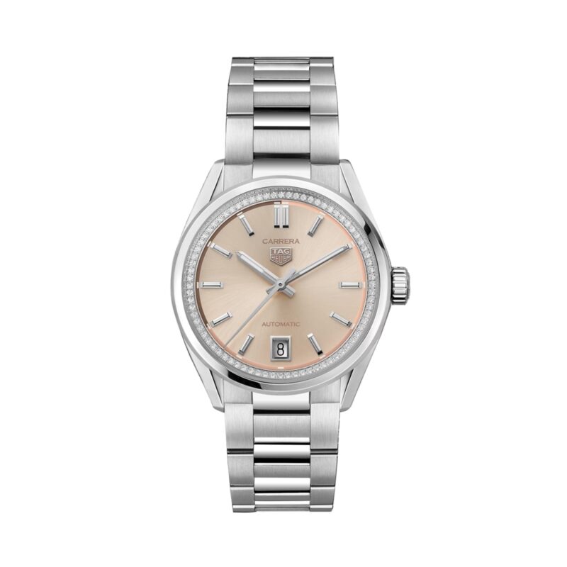 TAG HEUER CARRERA 36MM LADIES WATCH DIAMONDS PINK WBN231A.BA0001