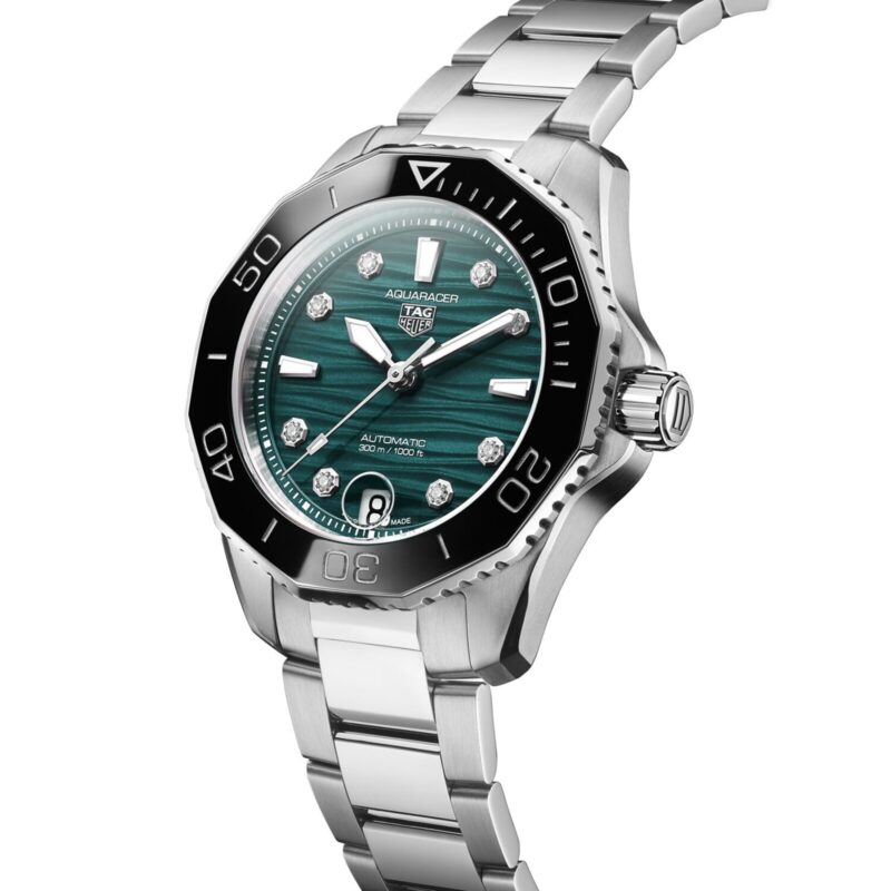 TAG HEUER AQUARACER PROFESSIONAL 300 UK EDITION 36MM LADIES WATCH GREEN WBP231G.BA0618 - Image 2