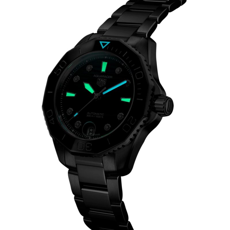 TAG HEUER AQUARACER PROFESSIONAL 300 UK EDITION 36MM LADIES WATCH GREEN WBP231G.BA0618 - Image 7