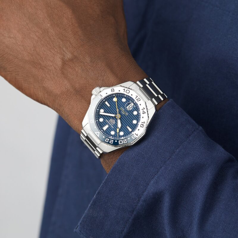 TAG HEUER AQUARACER PROFESSIONAL 300 GMT 43MM MENS WATCH WBP2010.BA0632 - Image 9
