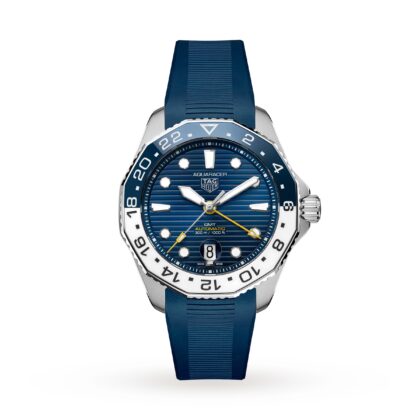 TAG HEUER AQUARACER PROFESSIONAL 300 GMT 43MM MENS WATCH RUBBER WBP2010.FT6198