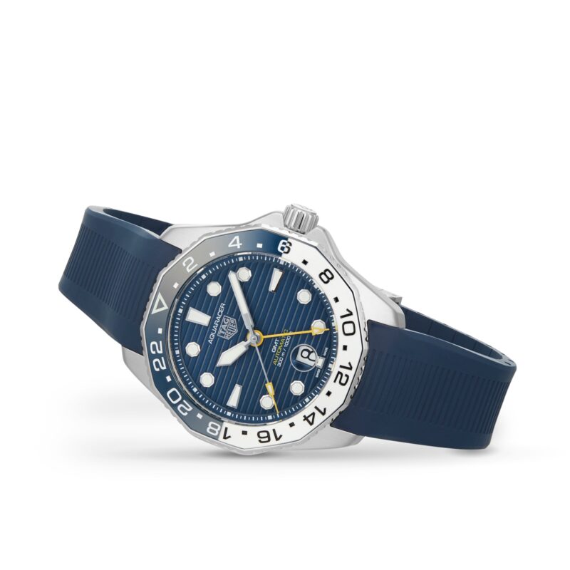 TAG HEUER AQUARACER PROFESSIONAL 300 GMT 43MM MENS WATCH RUBBER WBP2010.FT6198 - Image 7