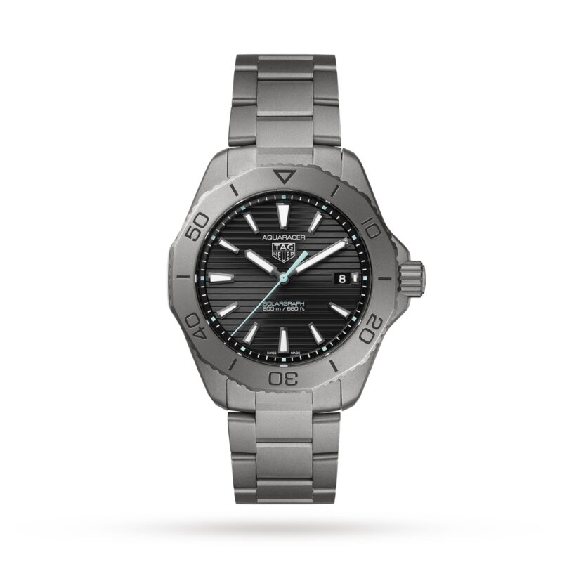 TAG HEUER AQUARACER PROFESSIONAL 200 SOLARGRAPH 40MM MENS WATCH TITANIUM WBP1180.BF0000