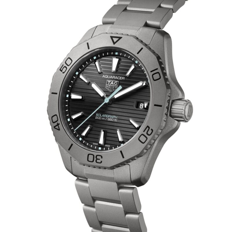 TAG HEUER AQUARACER PROFESSIONAL 200 SOLARGRAPH 40MM MENS WATCH TITANIUM WBP1180.BF0000 - Image 2