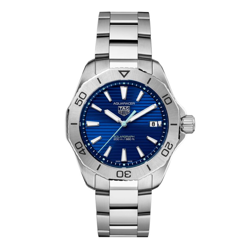 TAG HEUER AQUARACER PROFESSIONAL 200 SOLARGRAPH 40MM MENS WATCH BLUE WBP1113.BA0000