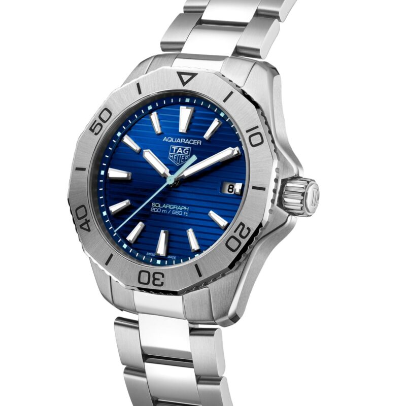 TAG HEUER AQUARACER PROFESSIONAL 200 SOLARGRAPH 40MM MENS WATCH BLUE WBP1113.BA0000 - Image 2