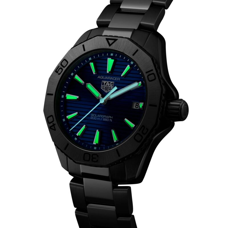 TAG HEUER AQUARACER PROFESSIONAL 200 SOLARGRAPH 40MM MENS WATCH BLUE WBP1113.BA0000 - Image 7