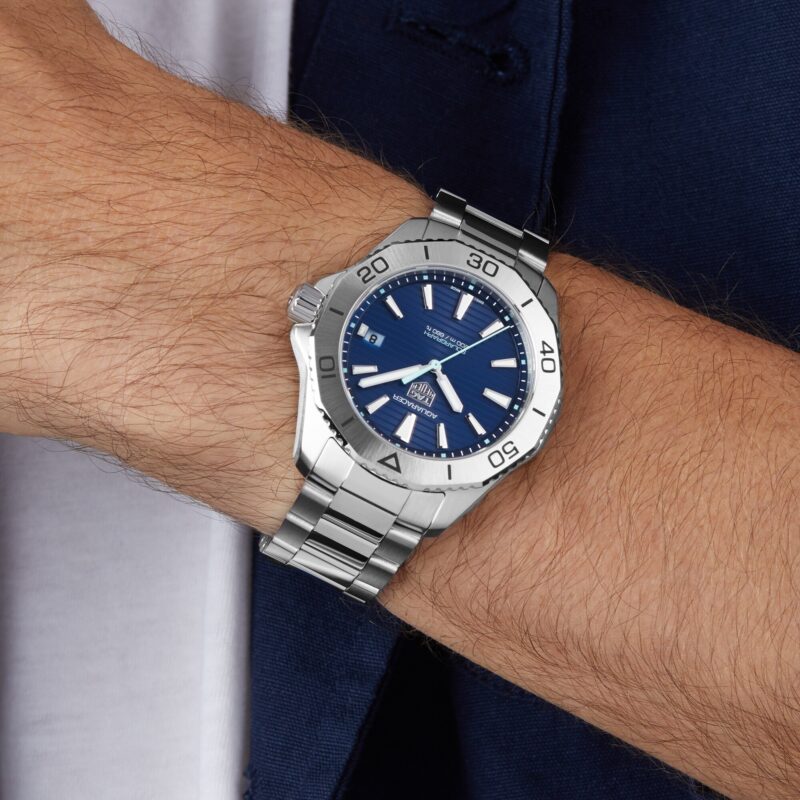 TAG HEUER AQUARACER PROFESSIONAL 200 SOLARGRAPH 40MM MENS WATCH BLUE WBP1113.BA0000 - Image 8