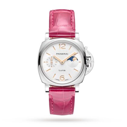 PANERAI LUMINOR DUE LUNA MOONPHASE 38MM LADIES WATCH PINK PAM01180