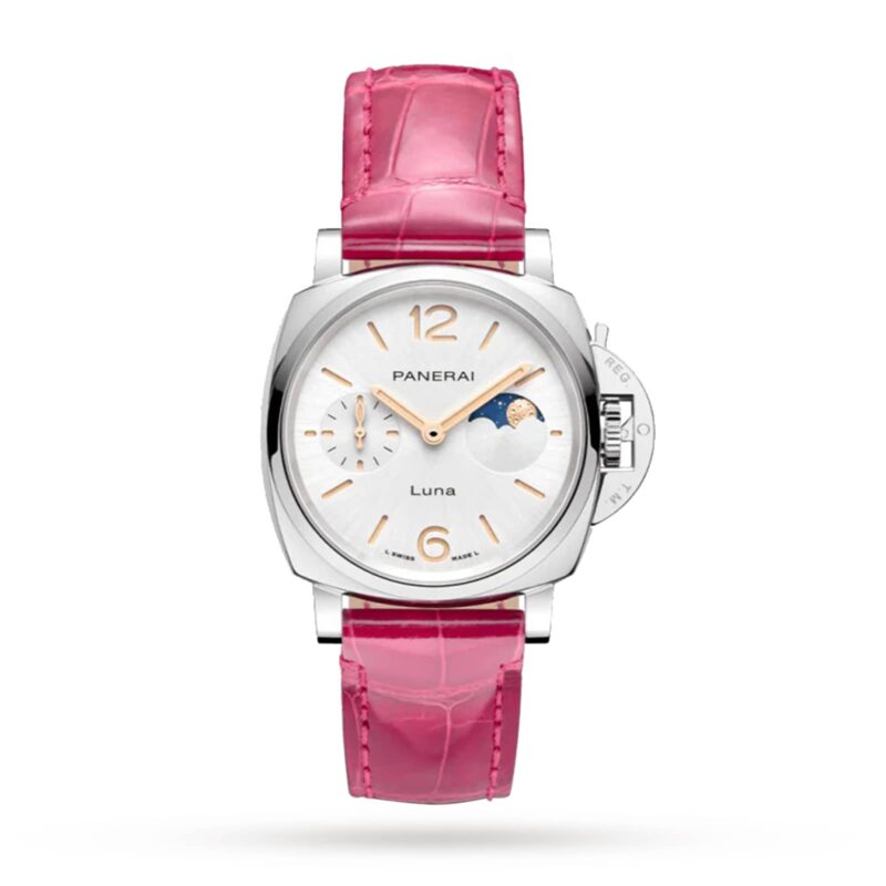 PANERAI LUMINOR DUE LUNA MOONPHASE 38MM LADIES WATCH PINK PAM01180