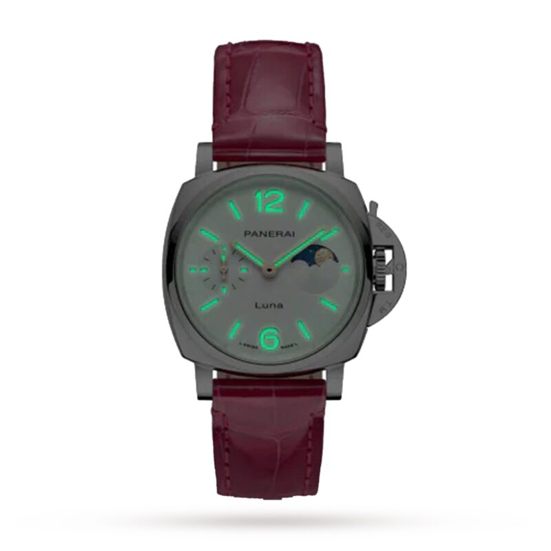 PANERAI LUMINOR DUE LUNA MOONPHASE 38MM LADIES WATCH PINK PAM01180 - Image 2