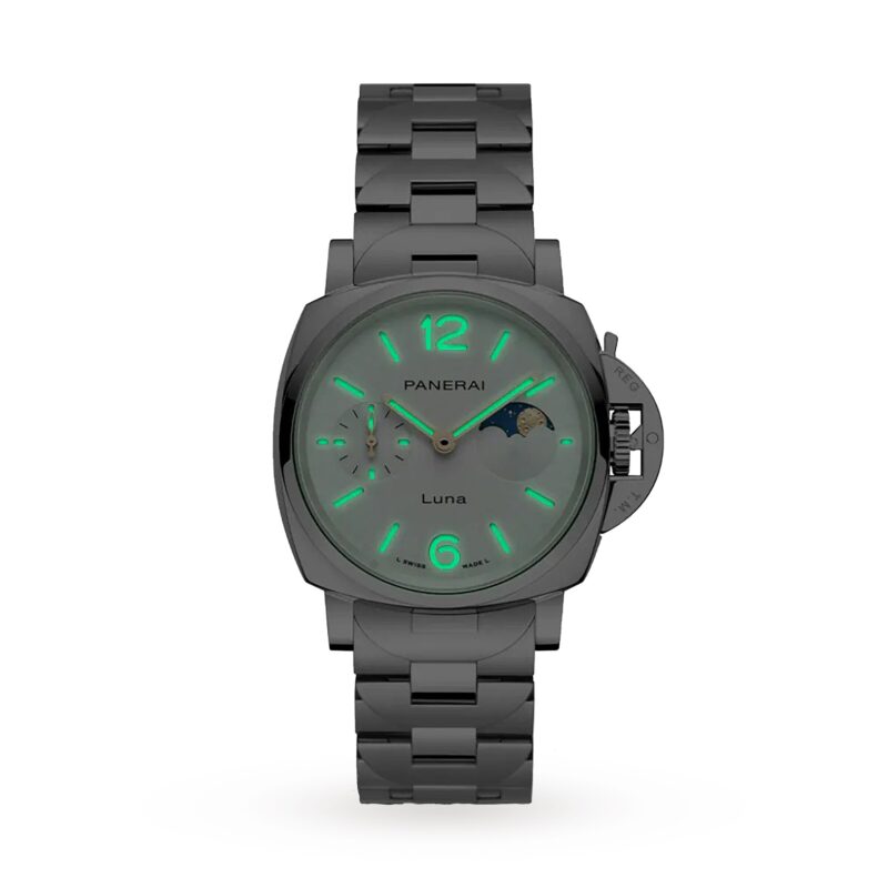 PANERAI LUMINOR DUE LUNA 38MM LADIES WATCH STAINLESS STEEL PAM01301 - Image 2