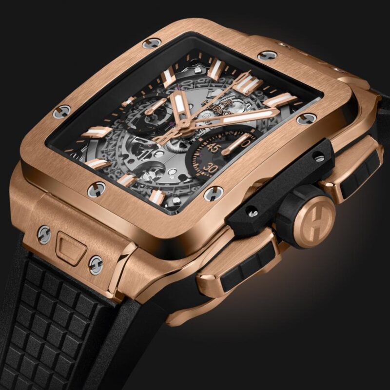 HUBLOT SQUARE BANG UNICO KING GOLD 42MM MENS WATCH 821.OX.0180.RX - Image 2