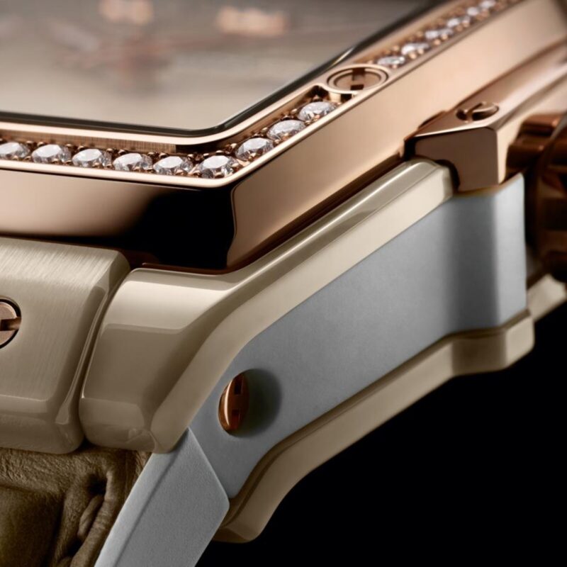 HUBLOT SPIRIT OF BIG BANG BEIGE CERAMIC KING GOLD DIAMONDS 39MM WATCH 665.CZ.898B.LR.1204 - Image 3