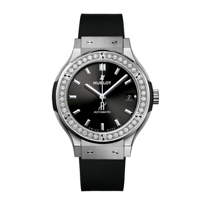 HUBLOT CLASSIC FUSION TITANIUM DIAMONDS 38MM 565.NX.1470.RX.1204