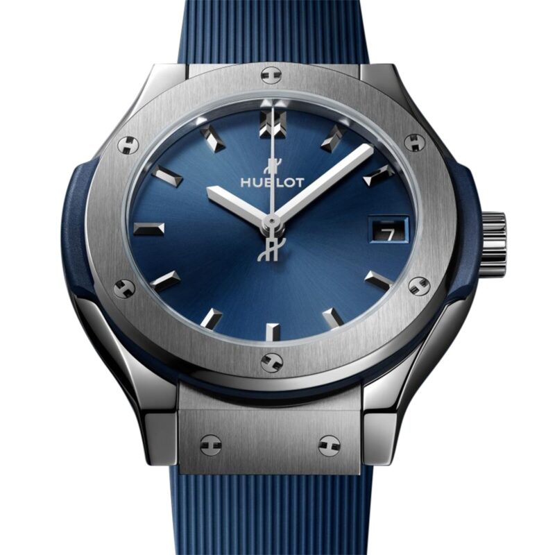 HUBLOT CLASSIC FUSION TITANIUM BLUE 33MM 581.NX.7170.RX.1104 - Image 2