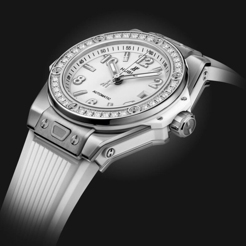 HUBLOT BIG BANG ONE CLICK STEEL WHITE DIAMONDS 33MM WATCH 485.SE.2010.RW.1204 - Image 3