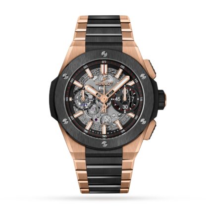 HUBLOT BIG BANG INTEGRATED KING GOLD CERAMIC 42MM MENS WATCH 451.OM.1180.OM