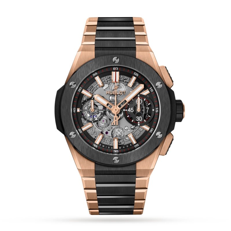 HUBLOT BIG BANG INTEGRATED KING GOLD CERAMIC 42MM MENS WATCH 451.OM.1180.OM