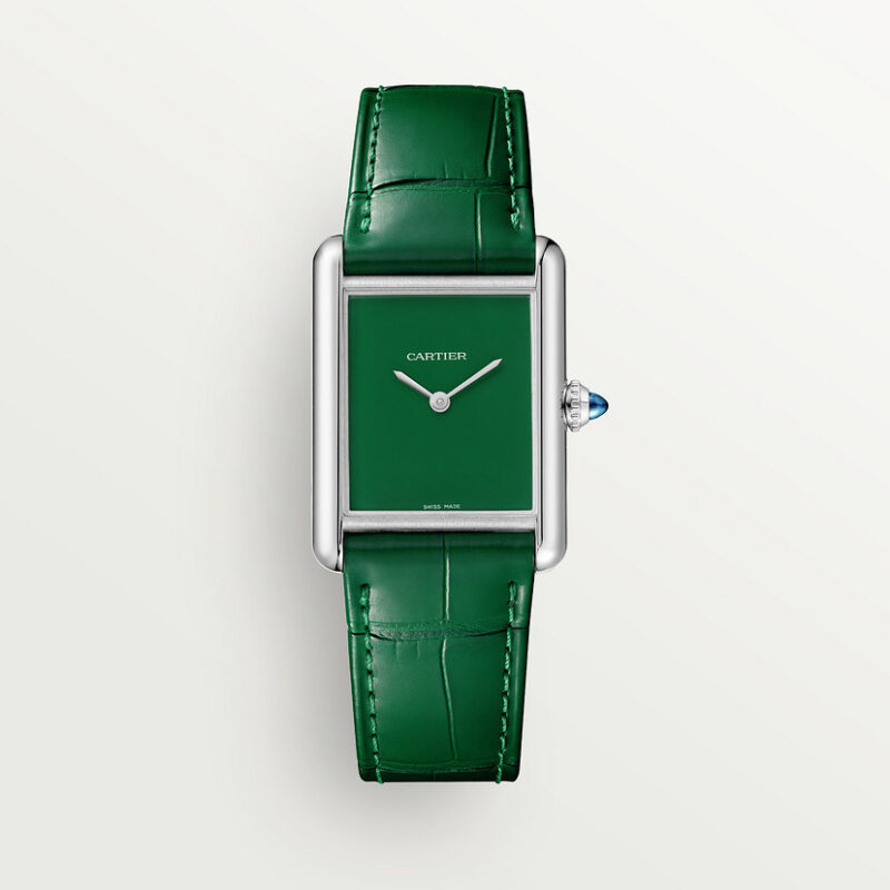 TANK MUST WATCH LARGE MODEL QUARTZ MOVEMENT STEEL LEATHER CRWSTA0056 - Image 2
