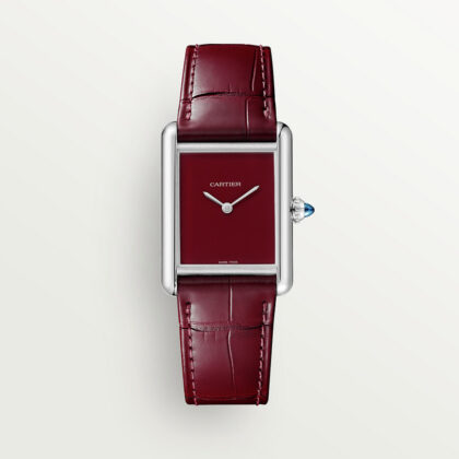TANK MUST WATCH LARGE MODEL QUARTZ MOVEMENT STEEL LEATHER CRWSTA0054