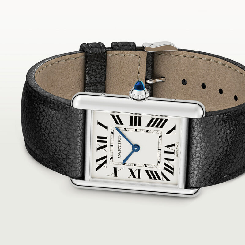 TANK MUST WATCH LARGE MODEL QUARTZ MOVEMENT STEEL LEATHER CRWSTA0041 - Image 4