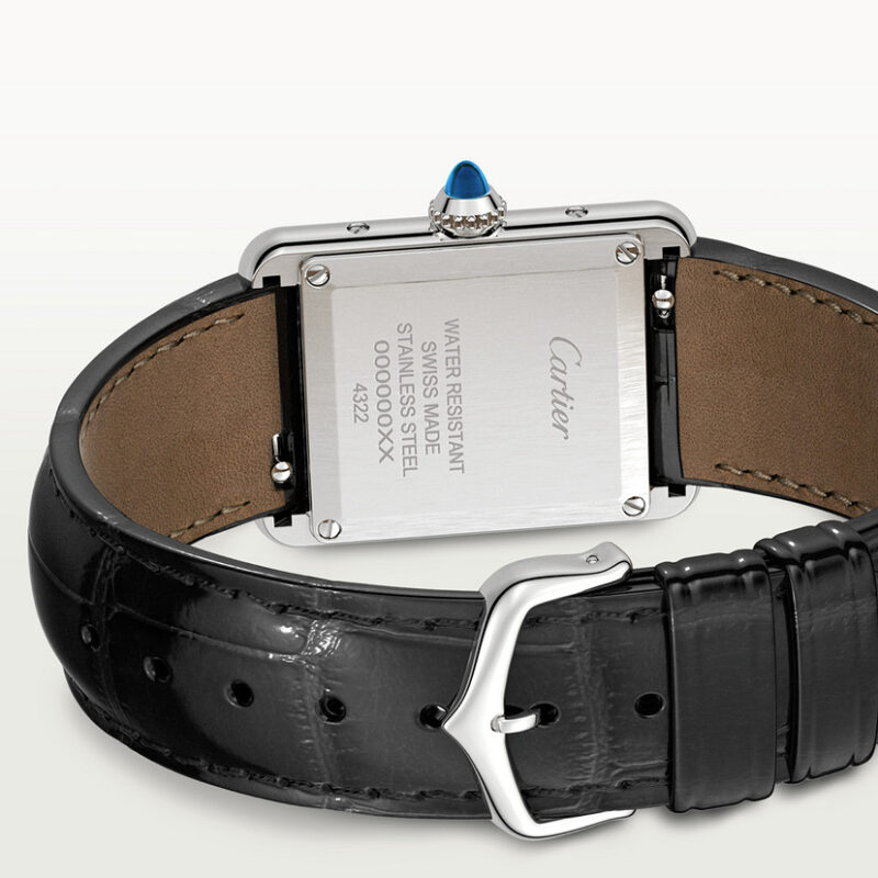 TANK MUST DE CARTIER WATCH SMALL MODEL QUARTZ MOVEMENT STEEL LEATHER CRWSTA0071 - Image 3