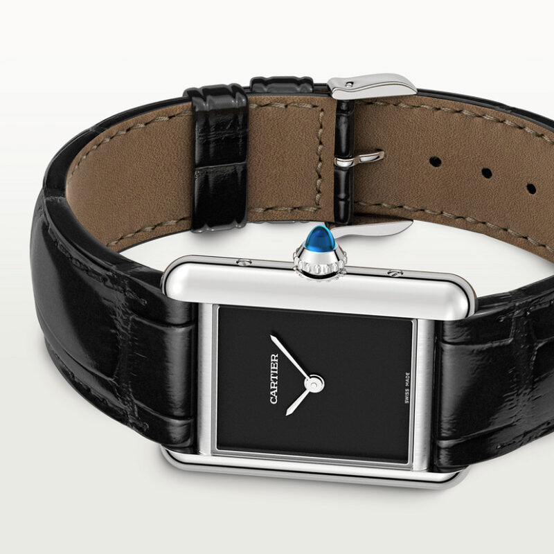 TANK MUST DE CARTIER WATCH SMALL MODEL QUARTZ MOVEMENT STEEL LEATHER CRWSTA0071 - Image 5