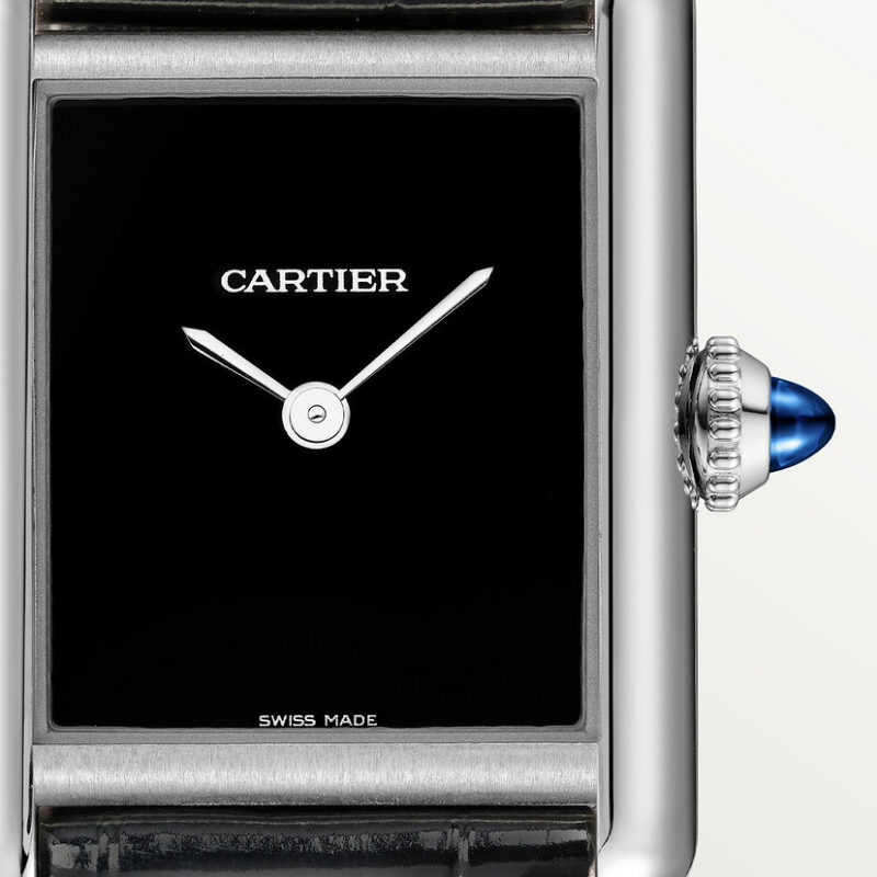 TANK MUST DE CARTIER WATCH SMALL MODEL QUARTZ MOVEMENT STEEL LEATHER CRWSTA0071 - Image 6