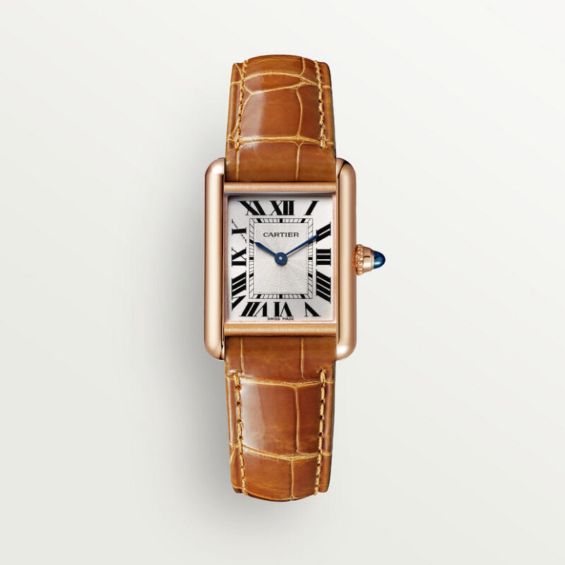 TANK LOUIS CARTIER WATCH SMALL MODEL ROSE GOLD CRWGTA0010