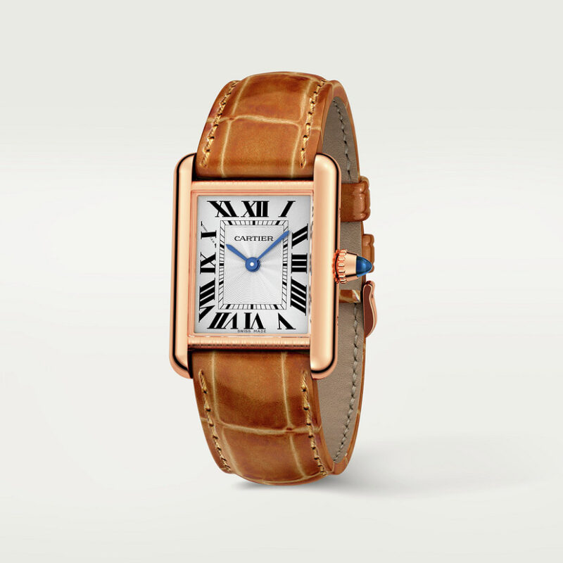 TANK LOUIS CARTIER WATCH SMALL MODEL ROSE GOLD CRWGTA0010 - Image 3