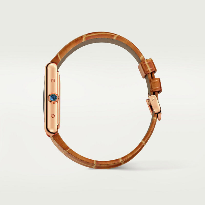 TANK LOUIS CARTIER WATCH SMALL MODEL ROSE GOLD CRWGTA0010 - Image 7