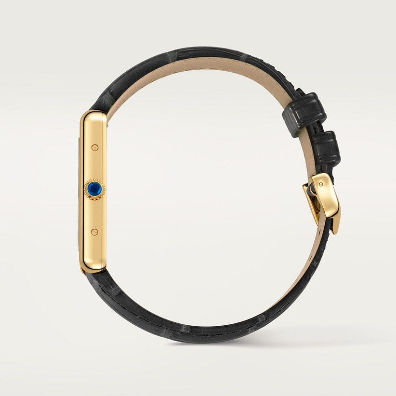 TANK LOUIS CARTIER WATCH LARGE MODEL QUARTZ MOVEMENT 18K YELLOW GOLD LEATHER CRWGTA0067 - Image 3