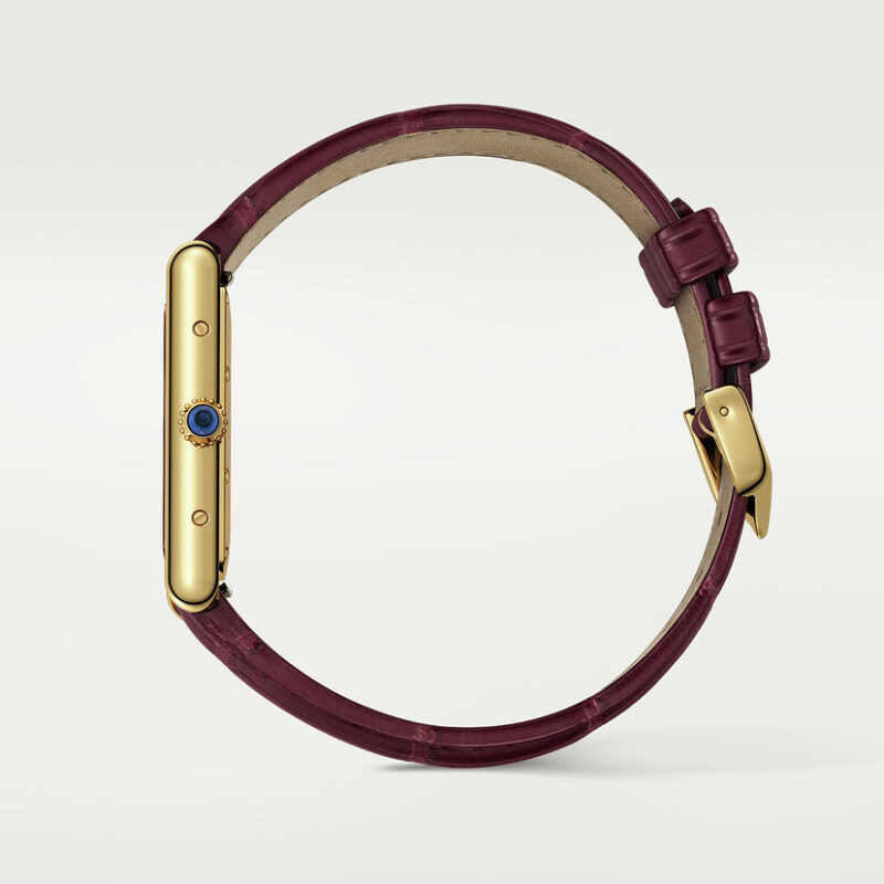 TANK LOUIS CARTIER WATCH LARGE MODEL YELLOW GOLD LEATHER CRWGTA0093 - Image 3