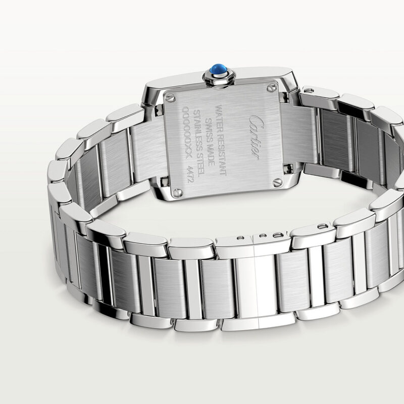 TANK FRANAISE WATCH SMALL MODEL QUARTZ MOVEMENT STEEL DIAMONDS CRW4TA0020 - Image 3