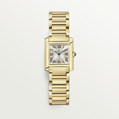 TANK FRANAISE WATCH SMALL MODEL QUARTZ MOVEMENT YELLOW GOLD CRWGTA0114