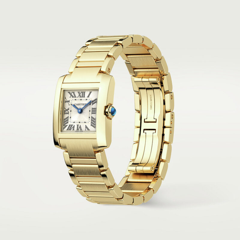 TANK FRANAISE WATCH SMALL MODEL QUARTZ MOVEMENT YELLOW GOLD CRWGTA0114 - Image 3