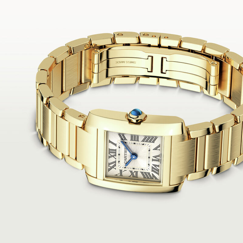 TANK FRANAISE WATCH SMALL MODEL QUARTZ MOVEMENT YELLOW GOLD CRWGTA0114 - Image 6