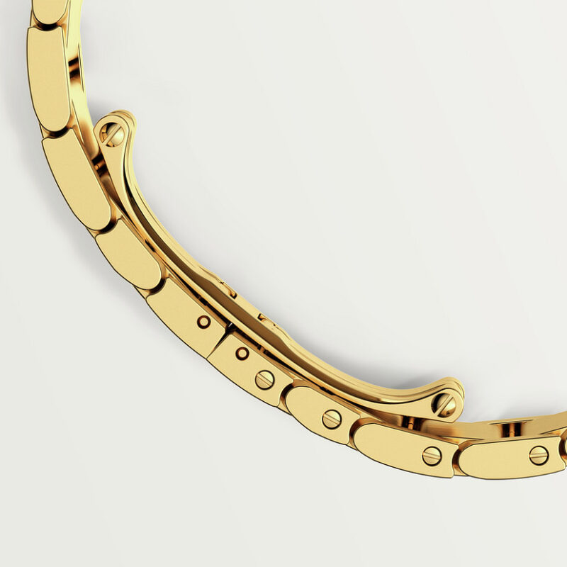 TANK FRANAISE WATCH MEDIUM MODEL QUARTZ MOVEMENT YELLOW GOLD DIAMONDS CRWJTA0040 - Image 4