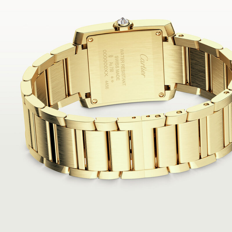 TANK FRANAISE WATCH MEDIUM MODEL QUARTZ MOVEMENT YELLOW GOLD DIAMONDS CRWJTA0040 - Image 5