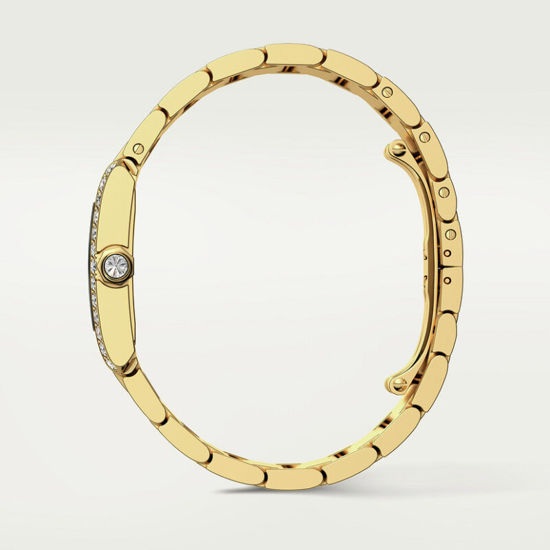 TANK FRANAISE WATCH MEDIUM MODEL QUARTZ MOVEMENT YELLOW GOLD DIAMONDS CRWJTA0040 - Image 6