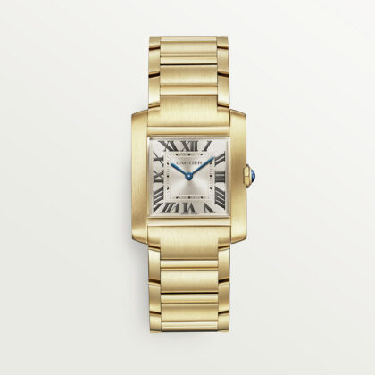 TANK FRANAISE WATCH MEDIUM MODEL QUARTZ MOVEMENT YELLOW GOLD CRWGTA0113