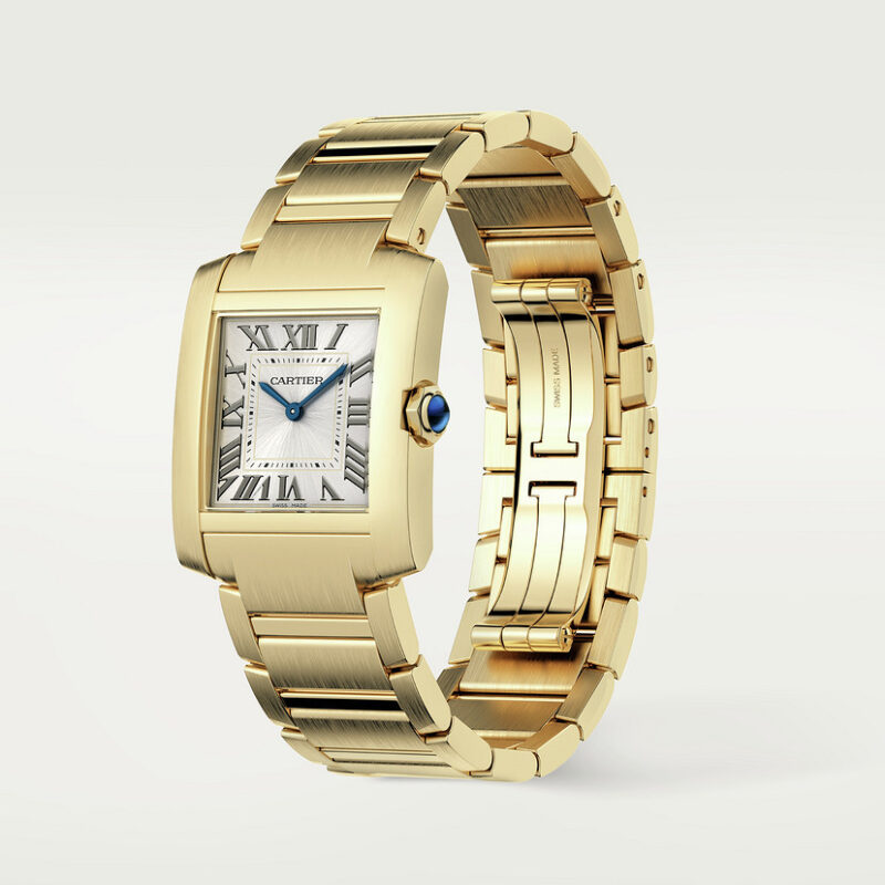 TANK FRANAISE WATCH MEDIUM MODEL QUARTZ MOVEMENT YELLOW GOLD CRWGTA0113 - Image 3